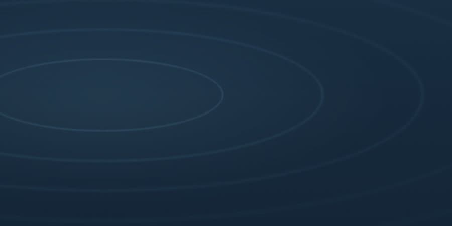 Concentric blue rings from Oomi’s public hero artwork